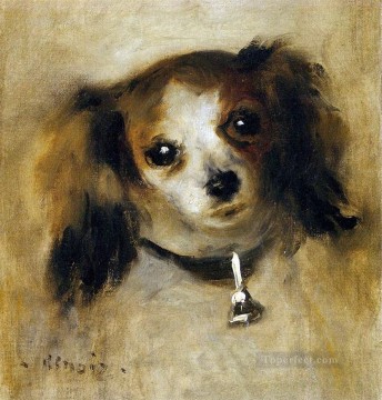 Animal Painting - cabeza de perro Pierre Auguste Renoir